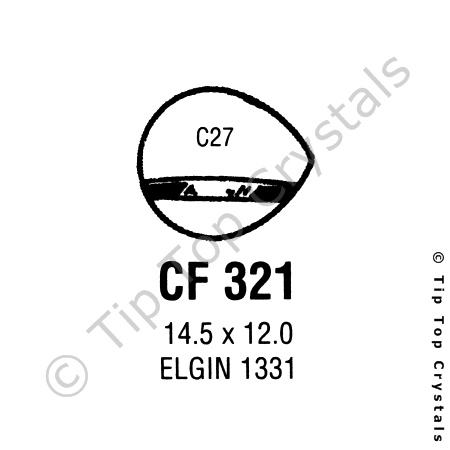 GS CF321 Watch Crystal