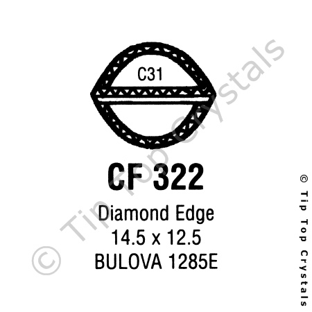 GS CF322 Watch Crystal