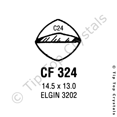 GS CF324 Watch Crystal
