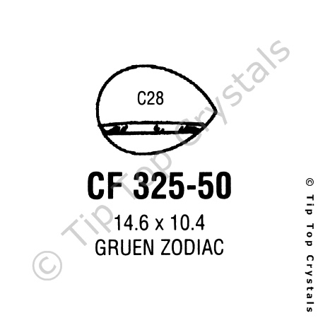 GS CF325-50 Watch Crystal