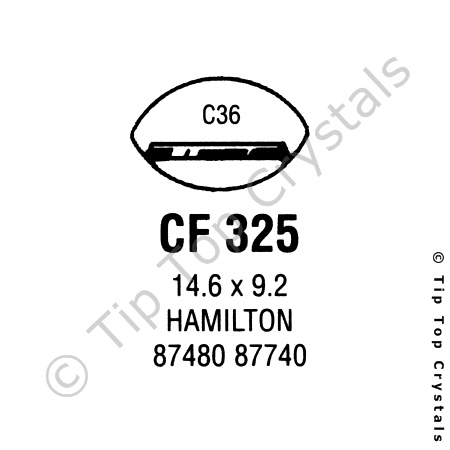 GS CF325 Watch Crystal