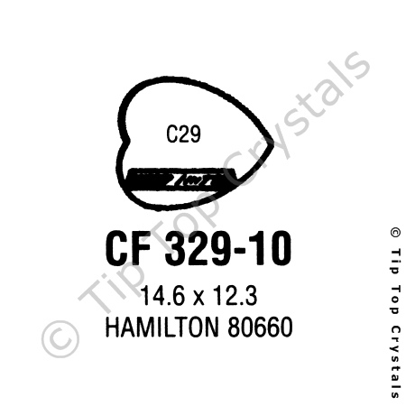 GS CF329-10 Watch Crystal
