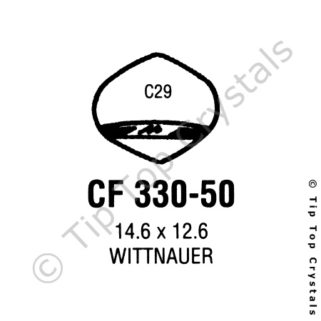 GS CF330-50 Watch Crystal