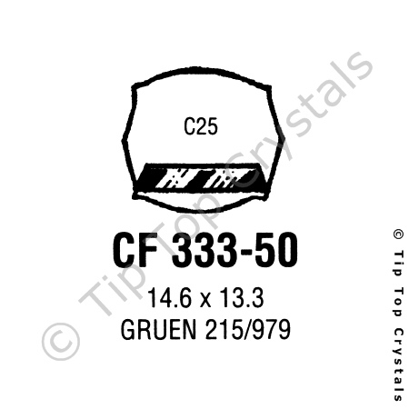 GS CF333-50 Watch Crystal