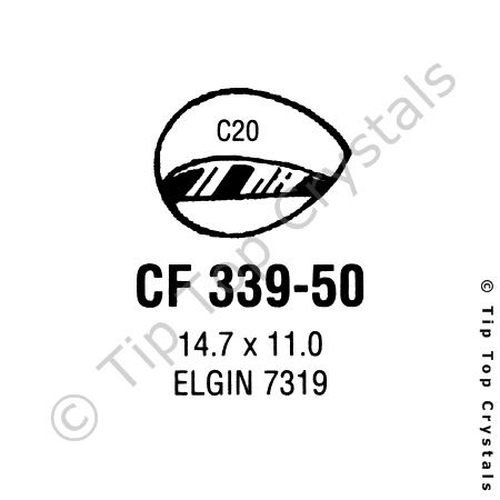 GS CF339-50 Watch Crystal