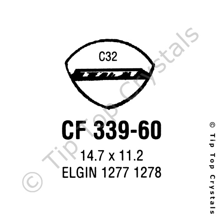 GS CF339-60 Watch Crystal