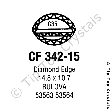 GS CF342-15 Watch Crystal