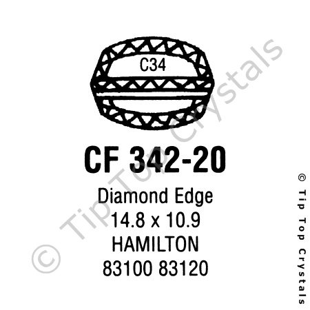 GS CF342-20 Watch Crystal