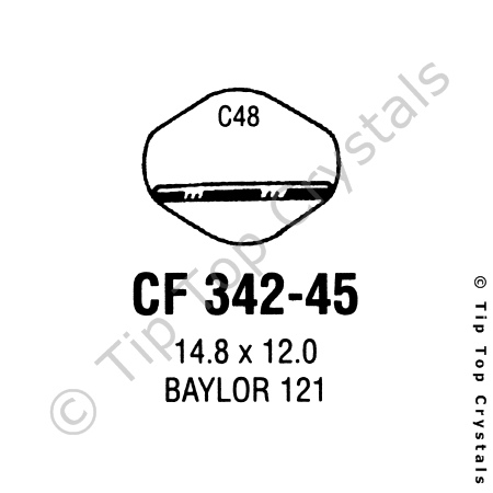 GS CF342-45 Watch Crystal