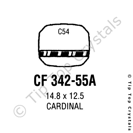 GS CF342-55A Watch Crystal