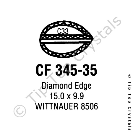 GS CF345-35 Watch Crystal