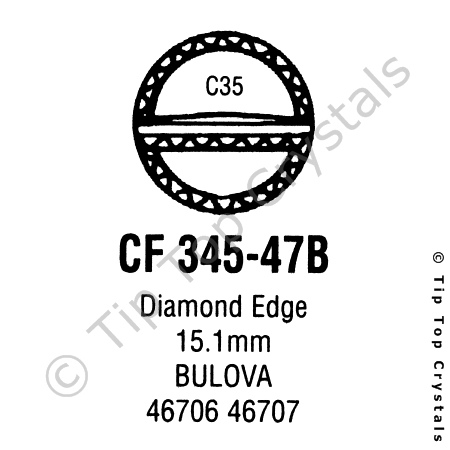 GS CF345-47B Watch Crystal