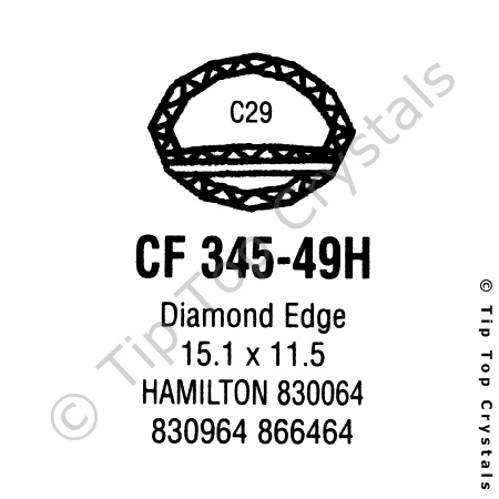 GS CF345-49H Watch Crystal