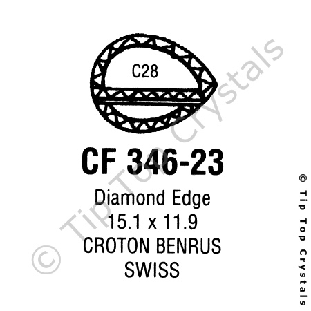 GS CF346-23 Watch Crystal