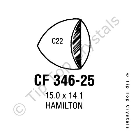 GS CF346-25 Watch Crystal