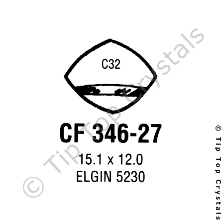 GS CF346-27 Watch Crystal