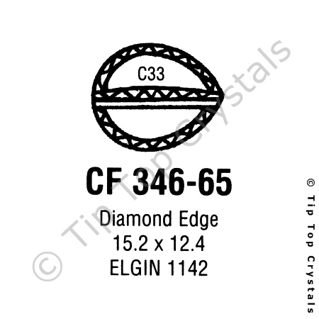 GS CF346-65 Watch Crystal