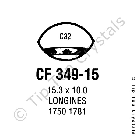 GS CF349-15 Watch Crystal
