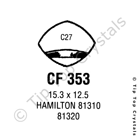 GS CF353 Watch Crystal