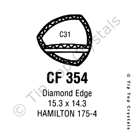 GS CF354 Watch Crystal