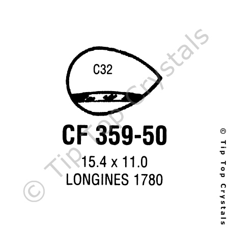 GS CF359-50 Watch Crystal