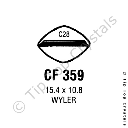GS CF359 Watch Crystal