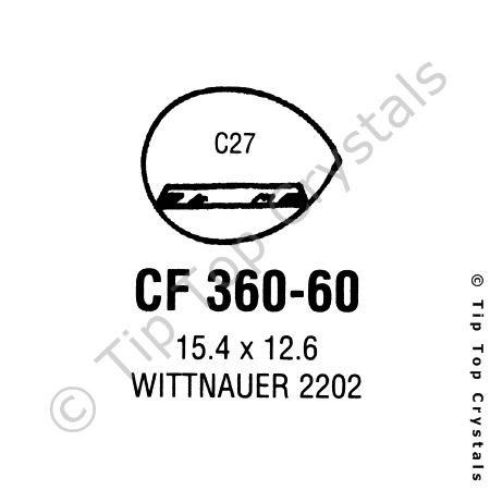 GS CF360-60 Watch Crystal