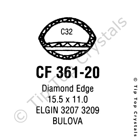 GS CF361-20 Watch Crystal