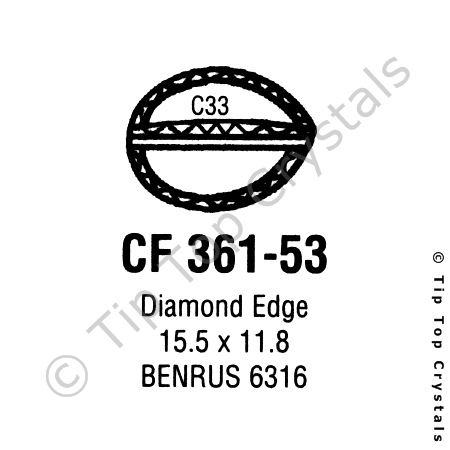 GS CF361-53 Watch Crystal