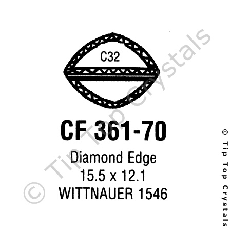 GS CF361-70 Watch Crystal