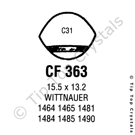 GS CF363 Watch Crystal