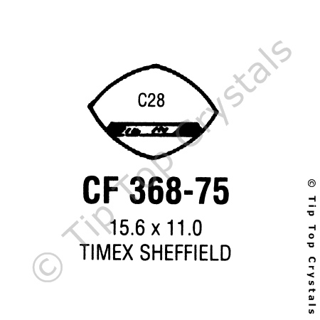 GS CF368-75 Watch Crystal
