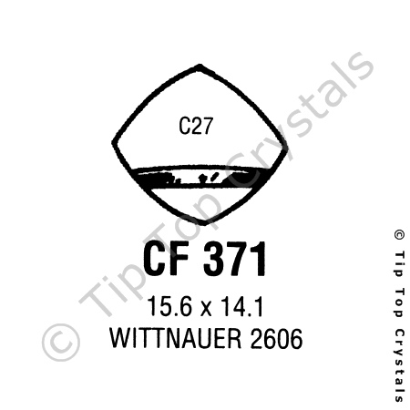 GS CF371 Watch Crystal