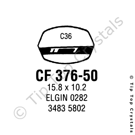 GS CF376-50 Watch Crystal