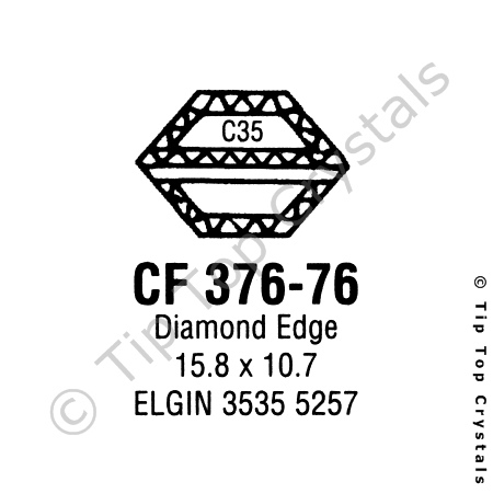 GS CF376-76 Watch Crystal