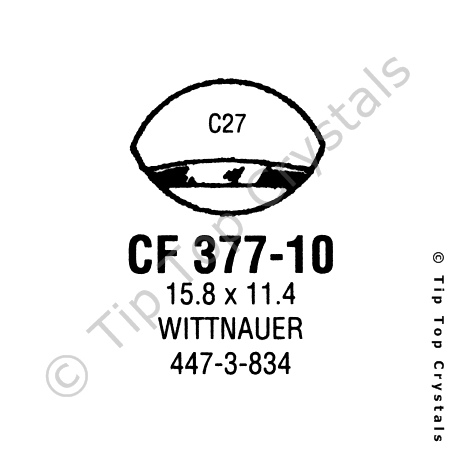 GS CF377-10 Watch Crystal