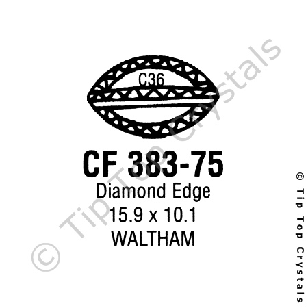 GS CF383-75 Watch Crystal