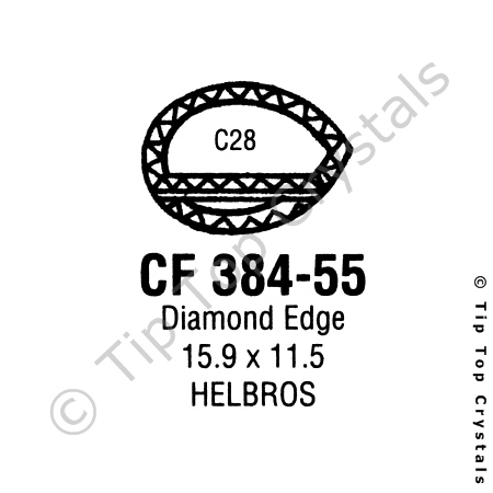 GS CF384-55 Watch Crystal