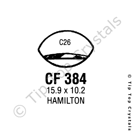 GS CF384 Watch Crystal