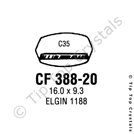 GS CF388-20 Watch Crystal