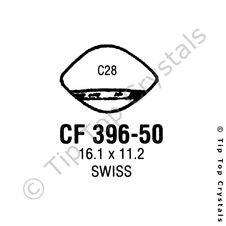 GS CF396-50 Watch Crystal