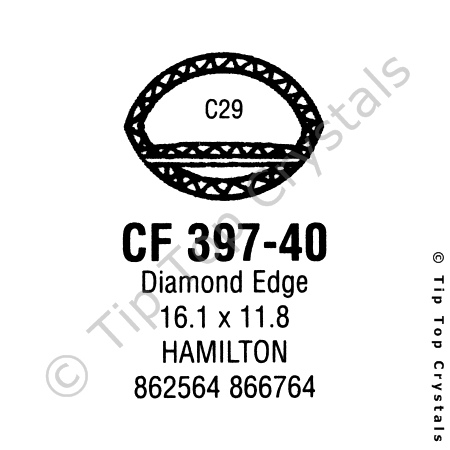 GS CF397-40 Watch Crystal