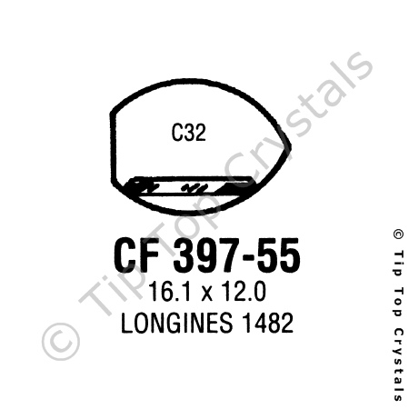 GS CF397-55 Watch Crystal