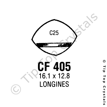 GS CF405 Watch Crystal