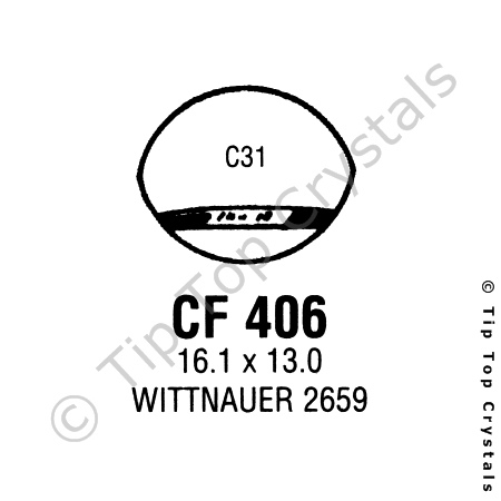 GS CF406 Watch Crystal