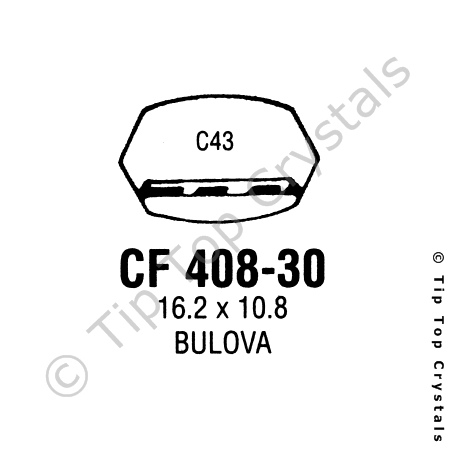 GS CF408-30 Watch Crystal