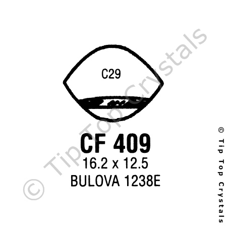 GS CF409 Watch Crystal