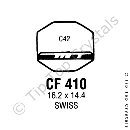 GS CF410 Watch Crystal