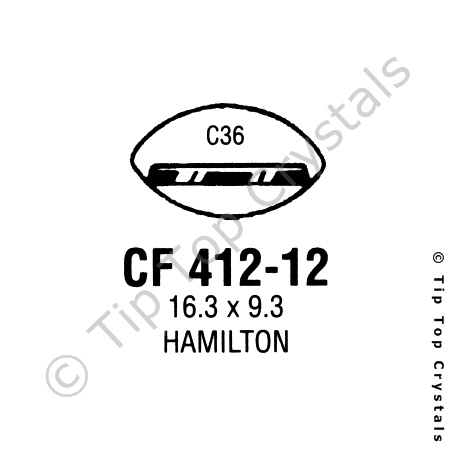GS CF412-12 Watch Crystal