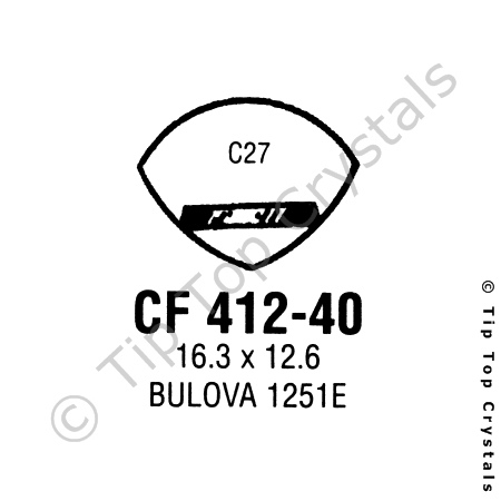 GS CF412-40 Watch Crystal